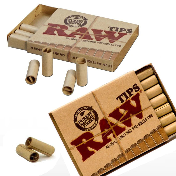 Raw Pre-Rolled Filter Tips - 21 PCS