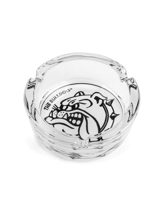 Bulldog Glass Ashtray | Black&White |