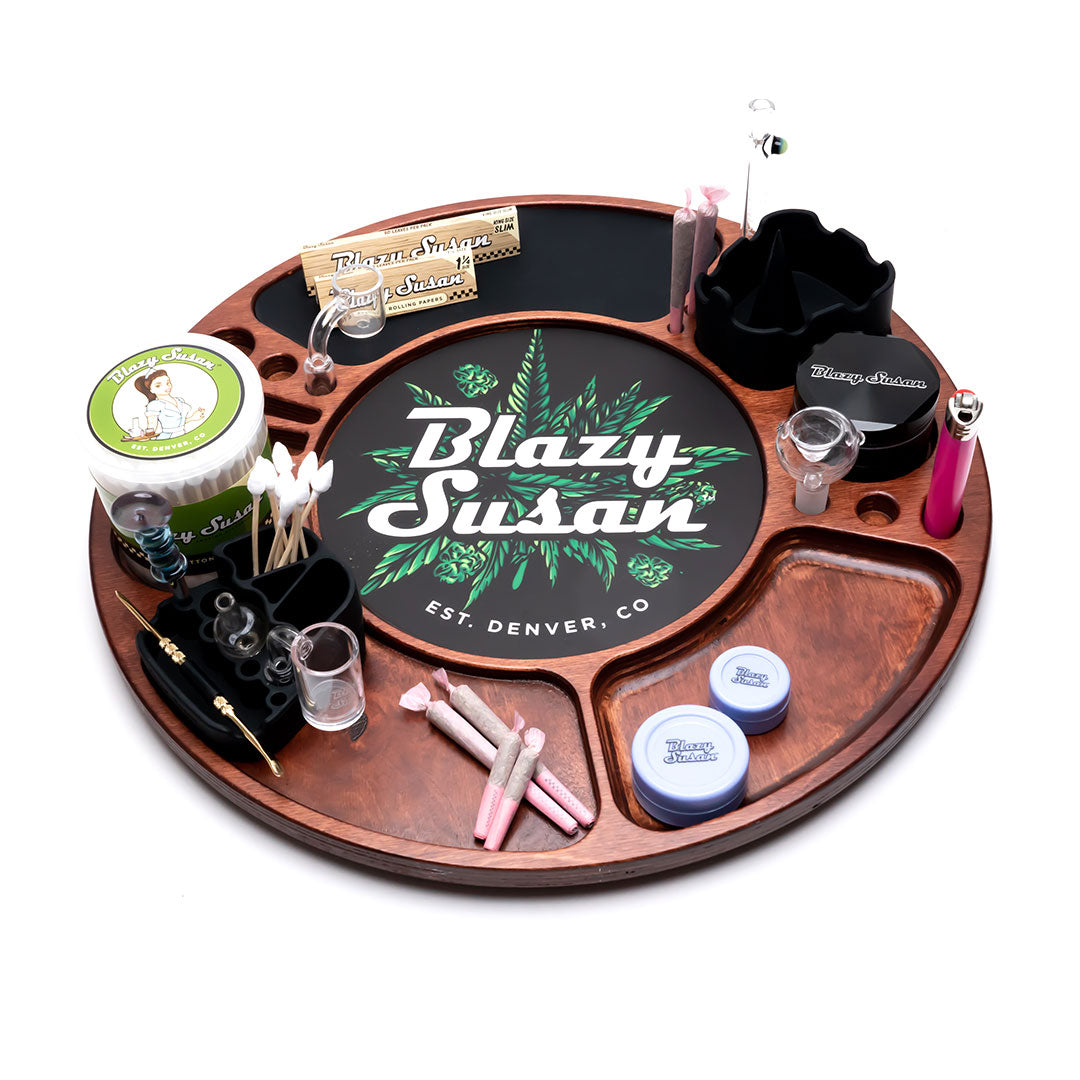 Blazy Susan Cherry Rolling Spinning Tray