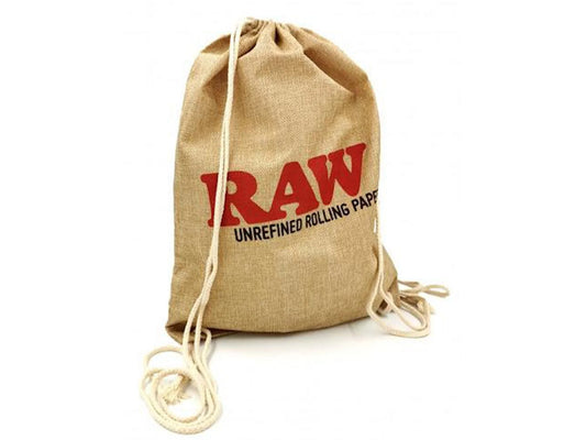 RAW Drawstring Bag - Black / Brown