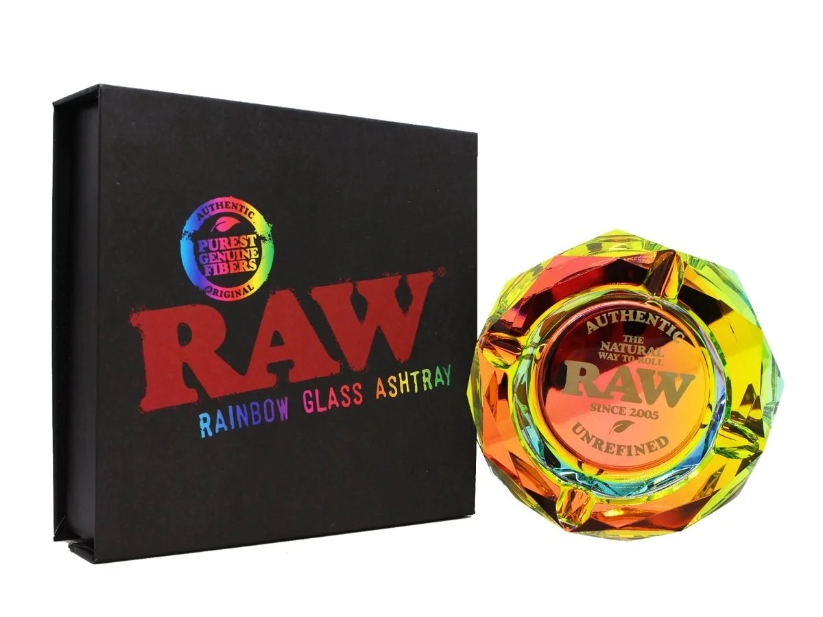 RAW Rainbow Glass Ashtray